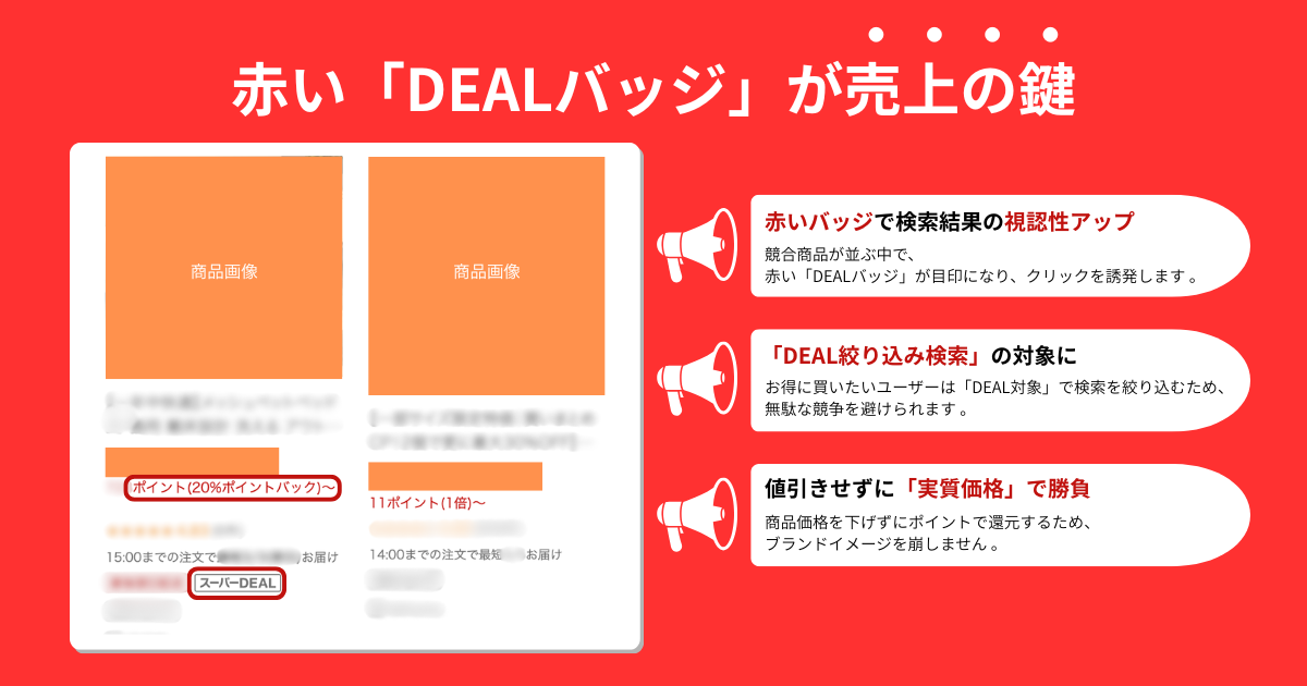 楽天スーパーDEAL バッジ
